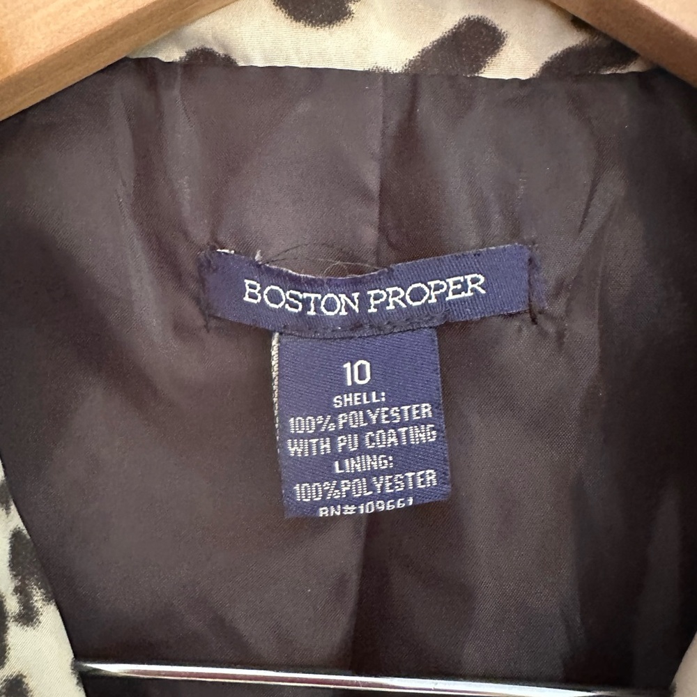 Boston Proper Animal Print Coat - Picture 2 of 5